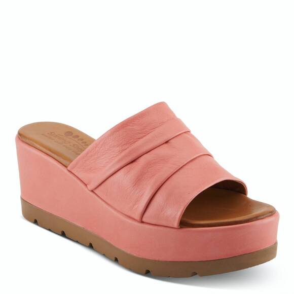 NEW SPRING STEP SHOES women\'s allerton leather platform shoe in black